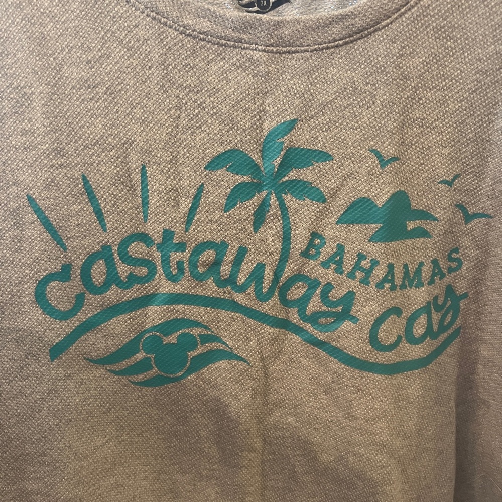 Disney Cruise Castaway Cay Bahamas Top Size 2X - Picture 2 of 2